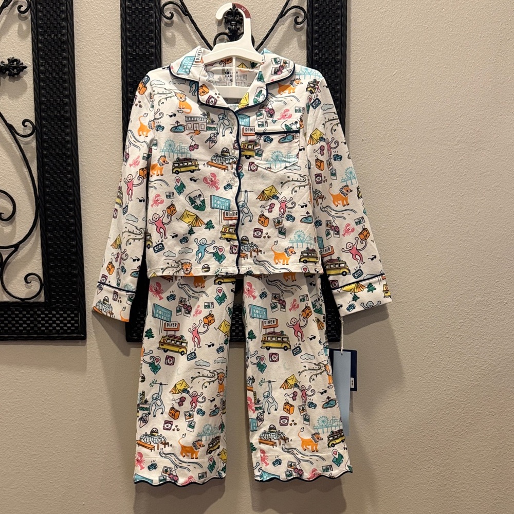 Roller Rabbit x Target - Girls Roadtrip Long Sleeves and Pants Pajama Set